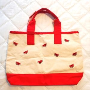 Canvas Watermelon Tote, never used